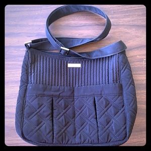 Vera Bradley Quilted Black Purse Wipe Clean Int.